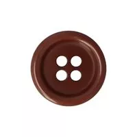 Guziki ubraniowe 15mm 24L kolor brązowy połysk 500szt.
