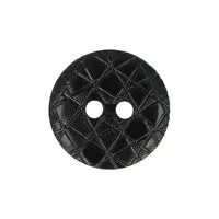 Guziki ubraniowe dwudziurkowe 15mm 24A kolor czarny 500szt.