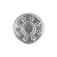 Guzik jeans 17mm srebrny madis