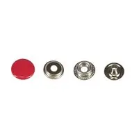 Napy metalowe 15 mm STANDARD NEW STAR kolor czerwony op.720 szt.