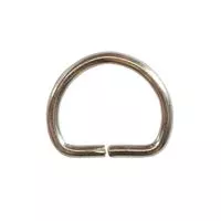 Półkole metalowe 12mm srebrne madis