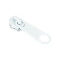 Suwak do taśmy suwakowej spiralnej #5 non-lock kolor biały 100szt.