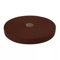 Taśma lamówka dziana 20mm kolor brązowy 50mb