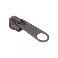 Suwak do taśmy suwakowej spiralnej #5 non-lock kolor szary ciemny 500szt.