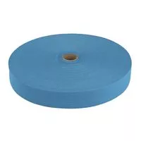 Taśma lamówka dziana 25mm kolor niebieski 50mb