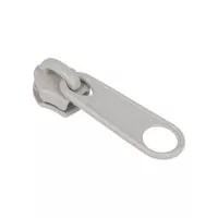 Suwak do taśmy suwakowej spiralnej #5 non-lock kolor szary jasny 100szt.