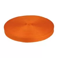 Taśma bistorowa do smyczy 10mm kolor pomarańczowy 50mb