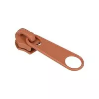 Suwak do taśmy suwakowej spiralnej #5 non-lock kolor rudy 100szt.