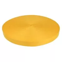 Taśma bistorowa do smyczy 10mm kolor żółty 50mb