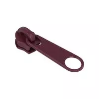 Suwak do taśmy suwakowej spiralnej #5 non-lock kolor bordowy 100szt.