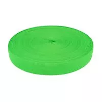 Taśma lamówka dziana 20mm kolor zielony odblask 50mb