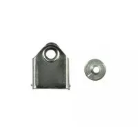 Regulator metalowy do paska 14mm srebrny madis