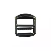 Regulator metalowy do paska 20mm ciemny srebrny madis