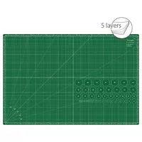 Mata podkładowa do cięcia, samoregenerująca, Texi Green 90x60 cm, grubość 3 mm, zielona