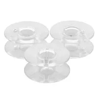 Szpulka plastikowa TEXI 3010 SET 3, przezroczysta (soczewkowa)