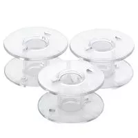 Szpulka plastikowa TEXI 3004 SET 3, przezroczysta płaska