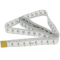Miara krawiecka, centymetr krawiecki dł. 150cm, szer. 13mm