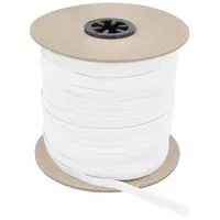 Guma pleciona 7mm kolor biały 100mb