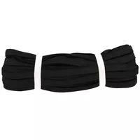 Guma tkana 10mm kolor czarny 25mb