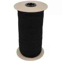 Guma łamana 13mm błyszcząca kolor czarny 100mb