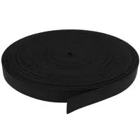 Guma obuwnicza 20mm kolor czarny 25mb