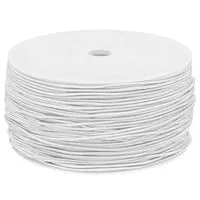 Guma okrągła kapeluszowa 1.2mm kolor biały 50mb