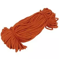 Sznurek poliestrowy 4mm kolor pomarańczowy 50mb