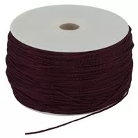 Sznurek poliestrowy 1.0mm kolor bordowy 274,2mb