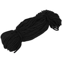Sznurek poliestrowy 4mm kolor czarny 50mb