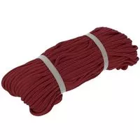 Sznurek poliestrowy 4mm kolor bordowy 50mb