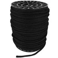 Sznurek polipropylenowy z rdzeniem 7mm kolor czarny 150mb