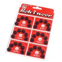 Zatrzaski metalowe 12,4mm kolor czarny 36 szt.