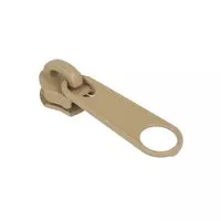 Suwak do taśmy suwakowej spiralnej #5 non-lock kolor beżowy 500szt.