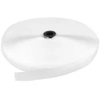 Rzep 20mm NYLON pętelka BIAŁA NATURAL /krążek-25mb/madis