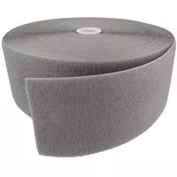 Rzep 100mm NYLON pętelka JL081 SZARY /krążek-25m/