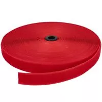 Rzep 25mm pętelka kol. CZERWONY (010, JL14) (krążek-25m)