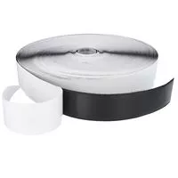 Rzep 50mm z KLEJEM pętelka CZARNA /krążek-25m/