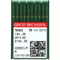 134-135 (120) R Igły Groz-Beckert GEBEDUR złocone do stebnówki dwuigłowej