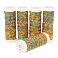 Nici do szycia Viga 80 9049 multicolor tęczowy 150m