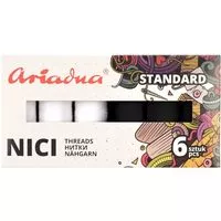 Nici do szycia Talia 120 zestaw WHIE&BLACK (6x200m)