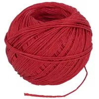 Sznurek lniany Leno 3 50g 88m kolor czerwony