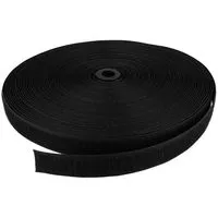 Rzep 25mm NYLON haczyk CZARNY /karton-1000m/madis