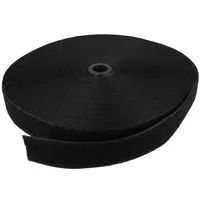 Rzep 30mm NYLON pętelka CZARNY /karton-800m/madis