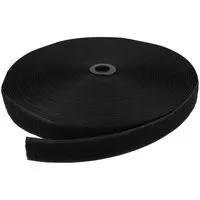 Rzep 25mm NYLON pętelka CZARNY /karton-1000m/madis