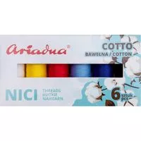 Nici bawełniane Cotto 80 zestaw (6x170m) NIEBO (SKY)