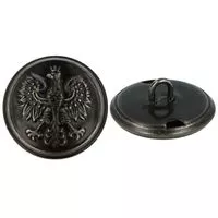 Guzik metalowy mundurowy na stopce 22mm 50szt.