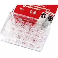 Zatrzaski plastikowe 10mm kolor bezbarwny 20kpl.