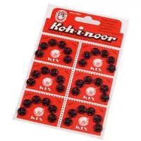 Zatrzaski metalowe 10mm kolor czarny36 szt.