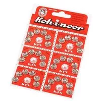 Zatrzaski metalowe 10mm kolor czarny 36szt.