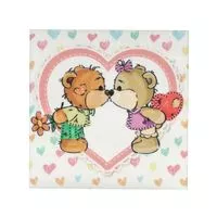 Zestaw z koralikami do haftu VDV 11x11 wzór TN-0949 Teddy Bears in Love